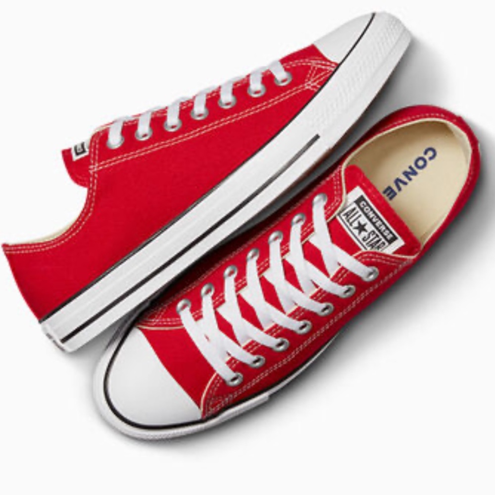 Red Chuck Taylor All Star Unisex Low Top Shoe